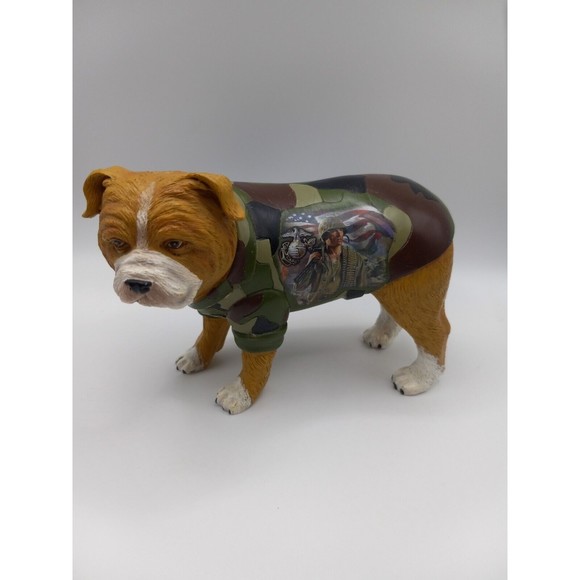 Marine Devil Dog Figurine Salute to the USMC Semper Fi  Hamilton - Picture 1 of 4